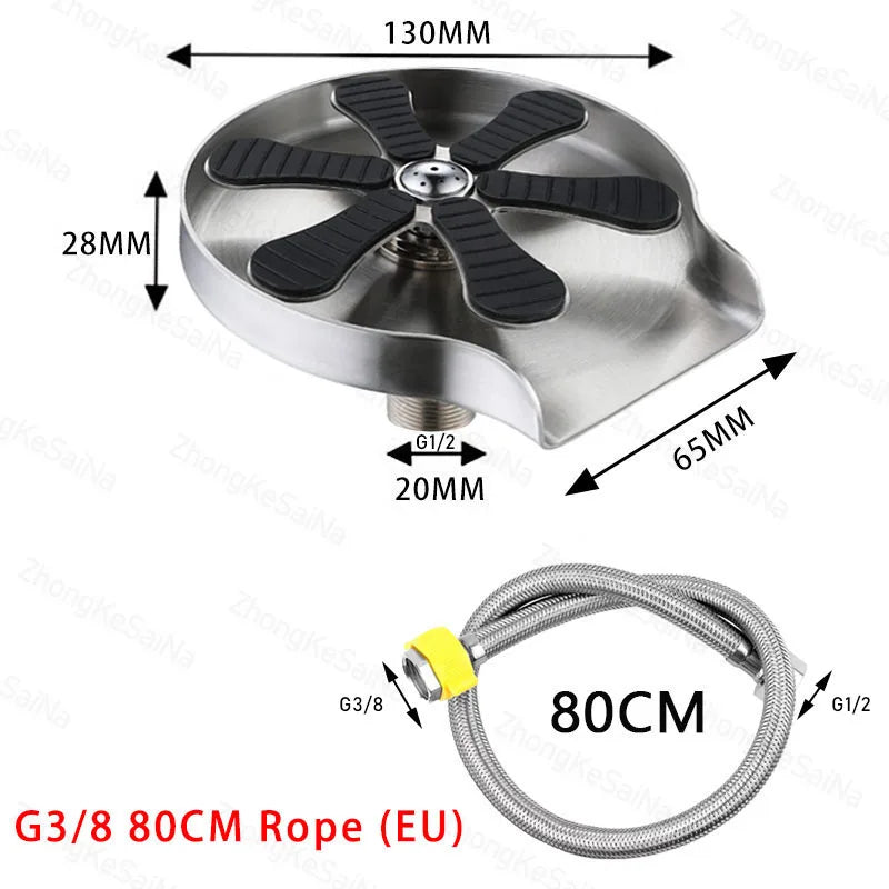 Automatic Glass Cup Washer High Pressure Kitchen Faucet Glass Rinser Stainless Steel Bar Cup Cleaner for Kitchen Sinks Wash Tool