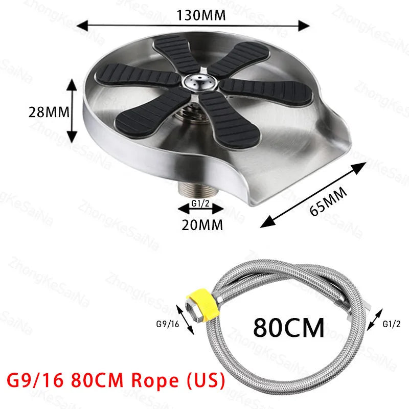 Automatic Glass Cup Washer High Pressure Kitchen Faucet Glass Rinser Stainless Steel Bar Cup Cleaner for Kitchen Sinks Wash Tool
