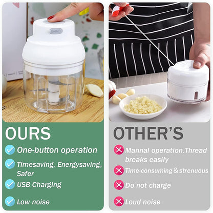 Electric Garlic Chopper, Ripamedar 45W Powerful Motor P